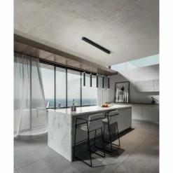 Luminaires Fabas Luce Suspension Fabas Luce Prado LED Noir, 5 lumières* Éclairage Led