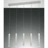 Luminaires Fabas Luce Suspension Fabas Luce Prado LED Blanc, 5 lumières* Éclairage Led