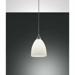 Luminaires Fabas Luce Suspension Fabas Luce PROVENZA Chrome, 1 lumière