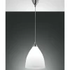 Luminaires Fabas Luce Suspension Fabas Luce PROVENZA Chrome, 1 lumière