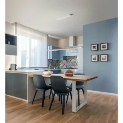 Lampes En Bois-Luminaires Fabas Luce Suspension Fabas Luce Ribot LED Écru, Blanc, 1 lumière