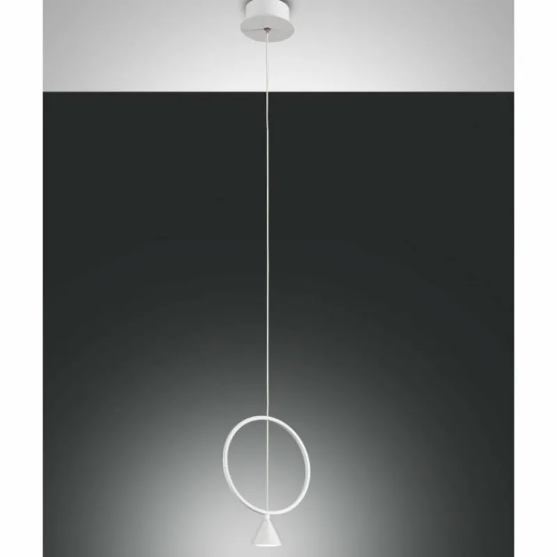 Luminaires Fabas Luce Suspension Fabas Luce Sirio LED Blanc, 1 lumière* Éclairage Led
