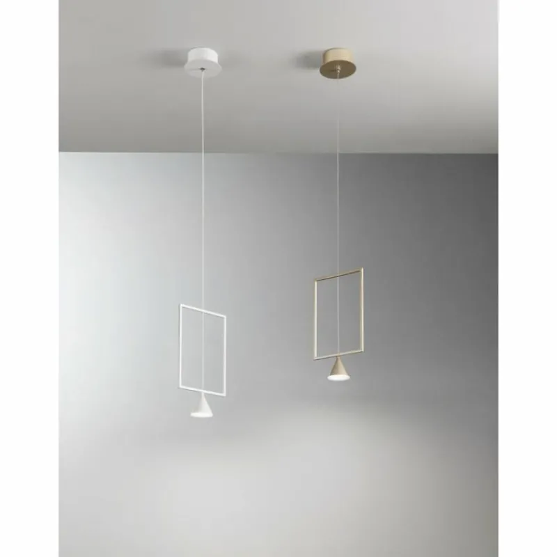 Luminaires Fabas Luce Suspension Fabas Luce Sirio LED Blanc, 1 lumière* Éclairage Led