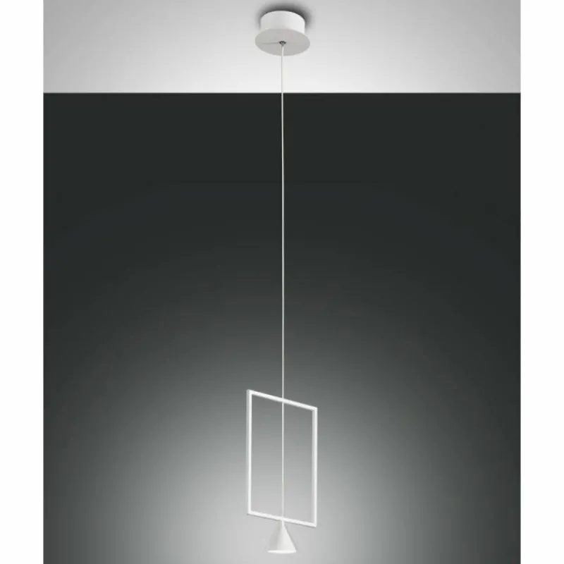 Luminaires Fabas Luce Suspension Fabas Luce Sirio LED Blanc, 1 lumière* Éclairage Led