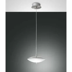 Luminaires Fabas Luce Suspension Fabas Luce Spiny LED Nickel mat, 1 lumière