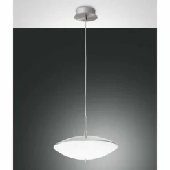 Luminaires Fabas Luce Suspension Fabas Luce Spiny LED Nickel mat, 1 lumière