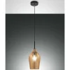Luminaires Fabas Luce Suspension Fabas Luce Stintino Noir, 1 lumière