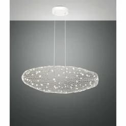 Luminaires Fabas Luce Suspension Fabas Luce Sumter LED Blanc, 1 lumière* Suspensions