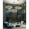 Lampes Dorées-Luminaires Fabas Luce Suspension Fabas Luce Sumter LED Or, 1 lumière