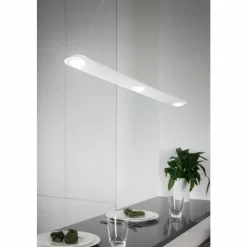 Luminaires Fabas Luce Suspension Fabas Luce Swan LED Blanc, 3 lumières* Éclairage Led
