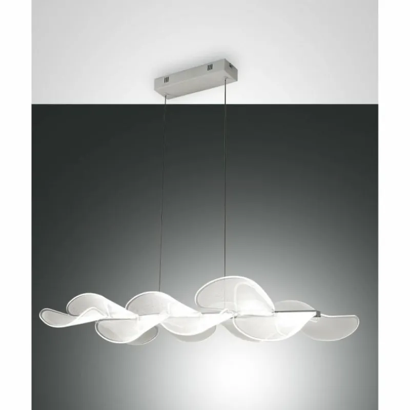 Luminaires Fabas Luce Suspension Fabas Luce Sylvie LED Blanc, 1 lumière* Éclairage Led