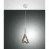 Suspension Verre Fumé-Luminaires Fabas Luce Suspension Fabas Luce Tris Blanc, 1 lumière