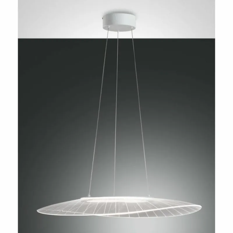 Luminaires Fabas Luce Suspension Fabas Luce Vela LED Blanc, 1 lumière* Éclairage Led
