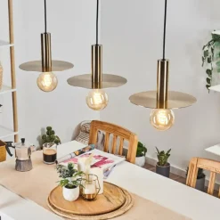 hofstein Suspension Faido Noir, 3 lumières