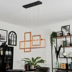 Luminaires Scandinaves-hofstein Suspension Fairburn LED Noir, 1 lumière