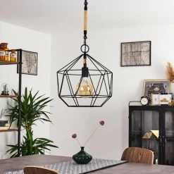 Lampes Vintages & Rétros-hofstein Suspension Favorita Noir, 1 lumière