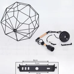 Lampes Vintages & Rétros-hofstein Suspension Favorita Noir, 1 lumière