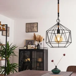 Lampes Vintages & Rétros-hofstein Suspension Favorita Noir, 1 lumière