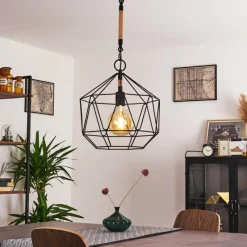 Lampes Vintages & Rétros-hofstein Suspension Favorita Noir, 1 lumière