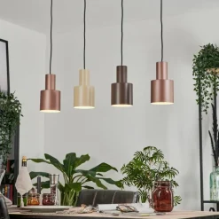 hofstein Suspension Fessade Noir, 4 lumières