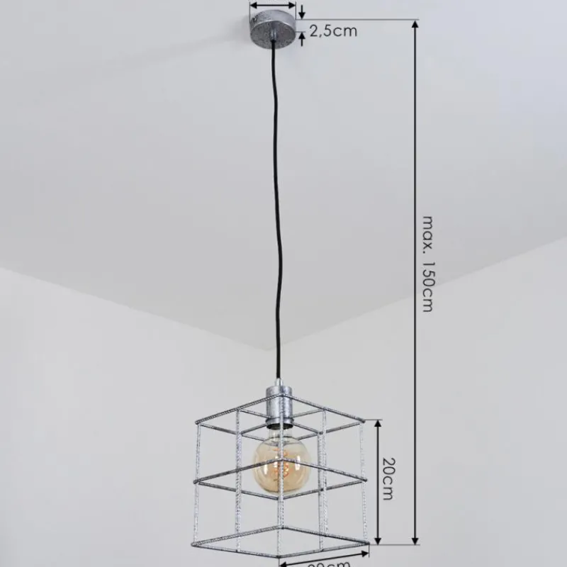 hofstein Suspension Fevaag Argenté, 1 lumière