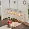 Lampes Industrielles-hofstein Suspension Fevaag Argenté, 4 lumières