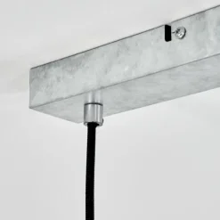 Lampes Industrielles-hofstein Suspension Fevaag Argenté, 4 lumières