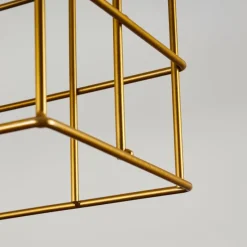 Lampes Dorées-hofstein Suspension Fevaag Noir, 4 lumières