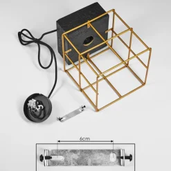 Lampes Dorées-hofstein Suspension Fevaag Noir, 1 lumière