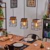 Lampes Vintages & Rétros-hofstein Suspension Fevaag Noir, 3 lumières