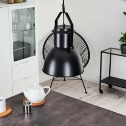 hofstein Suspension Fieberbrunn Noir, 1 lumière