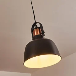 Lampes Industrielles-hofstein Suspension Fieberbrunn Noir, 1 lumière
