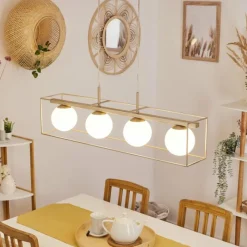 hofstein Suspension Finnseter Champagne, 4 lumières