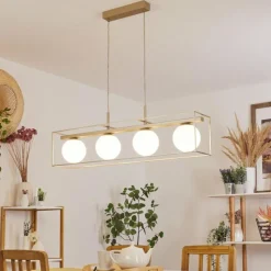 hofstein Suspension Finnseter Champagne, 4 lumières