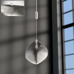 Luminaires Fischer & Honsel Suspension Fischer & Honsel COLMAR LED Nickel mat, 1 lumière