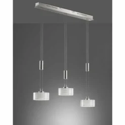 Luminaires Fischer & Honsel Suspension Fischer & Honsel premium Lavin LED Verre, 3 lumières