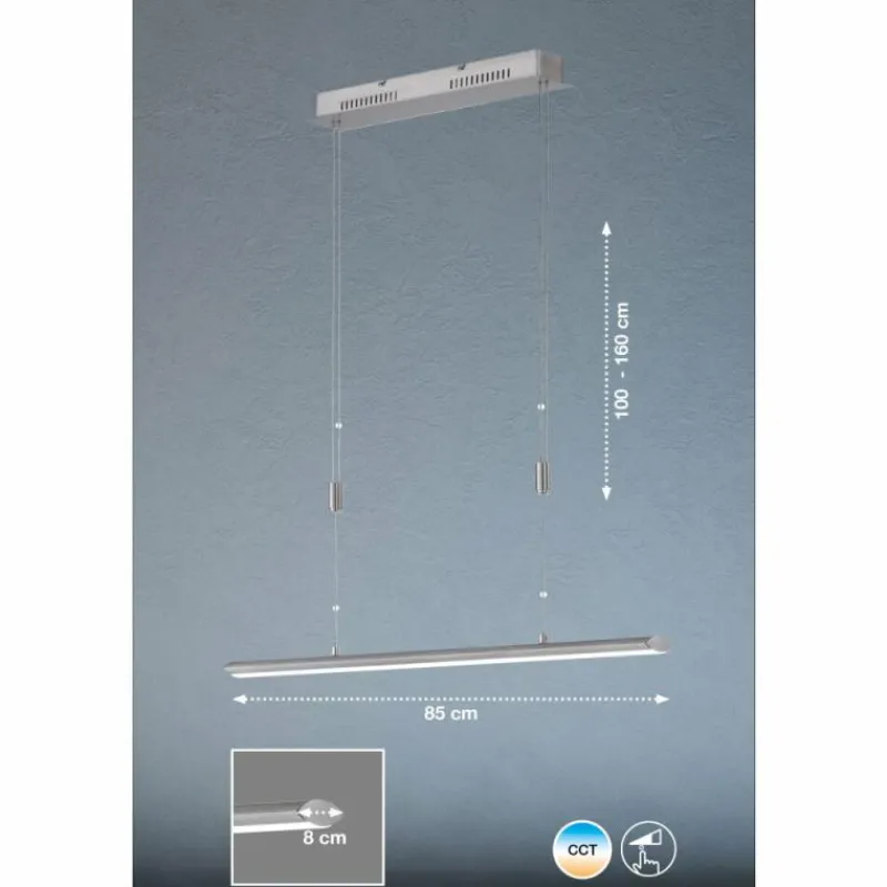 Luminaires Fischer & Honsel Suspension Fischer & Honsel Beat TW LED Aluminium, 1 lumière* Suspensions
