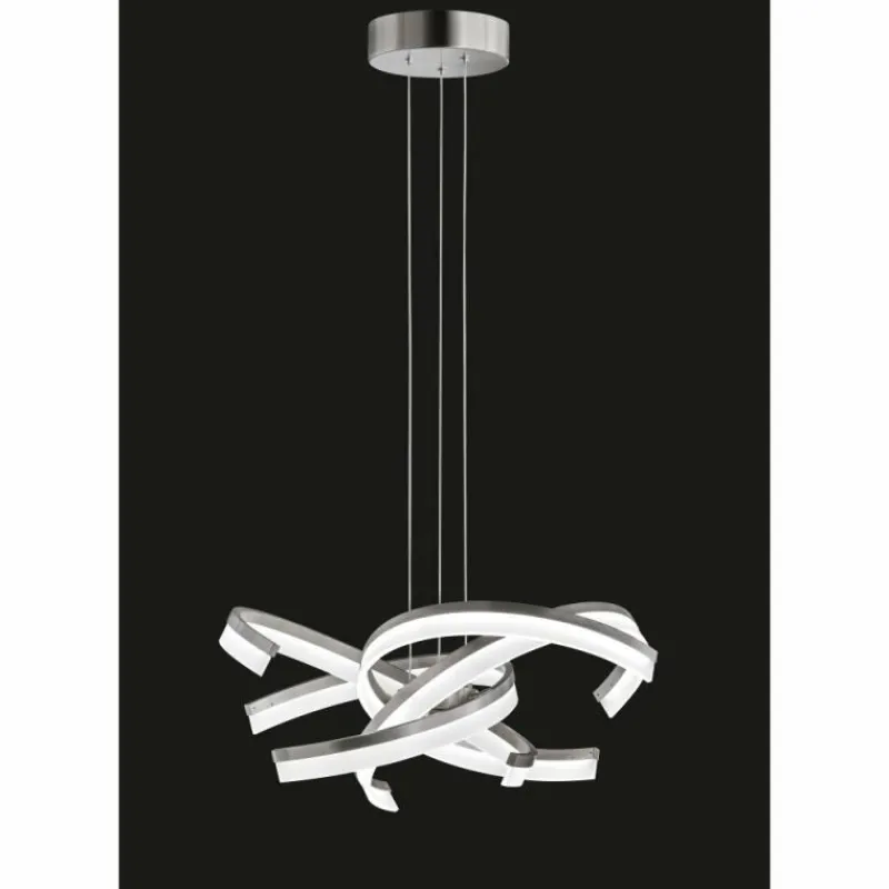 Luminaires Fischer & Honsel Suspension Fischer & Honsel Sund TW LED Nickel mat, 4 lumières* Éclairage Led