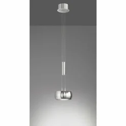 Luminaires Fischer & Honsel Suspension Fischer & Honsel Colette LED Nickel mat, 1 lumière* Suspensions