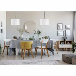 Lampes En Tissu-Luminaires Fischer & Honsel Suspension Fischer & Honsel Vigo Noir, 1 lumière