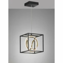 Luminaires Fischer & Honsel Suspension Fischer & Honsel Gisi LED Noir, 1 lumière, Télécommandes* Éclairage Led