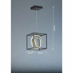 Luminaires Fischer & Honsel Suspension Fischer & Honsel Gisi LED Noir, 1 lumière, Télécommandes* Éclairage Led