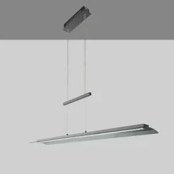 Suspension Verre Fumé-Luminaires Fischer & Honsel Suspension Fischer & Honsel Nana LED Noir, 1 lumière
