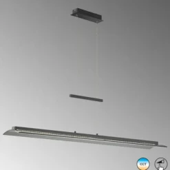 Suspension Verre Fumé-Luminaires Fischer & Honsel Suspension Fischer & Honsel Nana LED Noir, 1 lumière