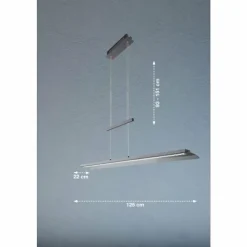 Suspension Verre Fumé-Luminaires Fischer & Honsel Suspension Fischer & Honsel Nana LED Noir, 1 lumière