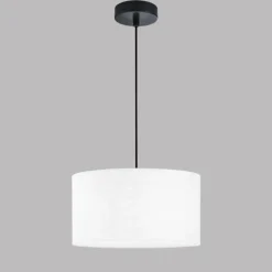Lampes En Tissu-Luminaires Fischer & Honsel Suspension Fischer & Honsel Teramo Noir, 3 lumières
