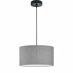 Lampes En Tissu-Luminaires Fischer & Honsel Suspension Fischer & Honsel Teramo Noir, 3 lumières