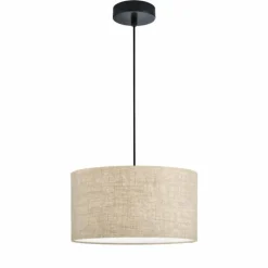 Lampes En Tissu-Luminaires Fischer & Honsel Suspension Fischer & Honsel Teramo Noir, 3 lumières