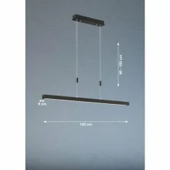 Luminaires Fischer & Honsel Suspension Fischer & Honsel Vito LED Noir, 1 lumière* Suspensions