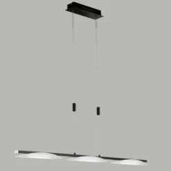Luminaires Fischer & Honsel Suspension Fischer & Honsel Kop LED Noir, 3 lumières